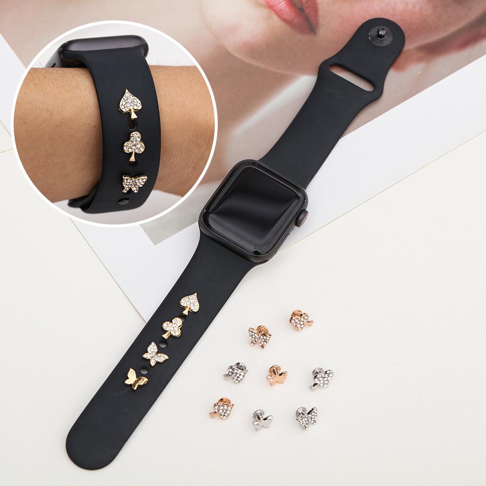 Металлические гвозди с бриллиантами, декоративное кольцо, браслет, подвески, ремешок, аксессуары, ремешок для часов, орнамент