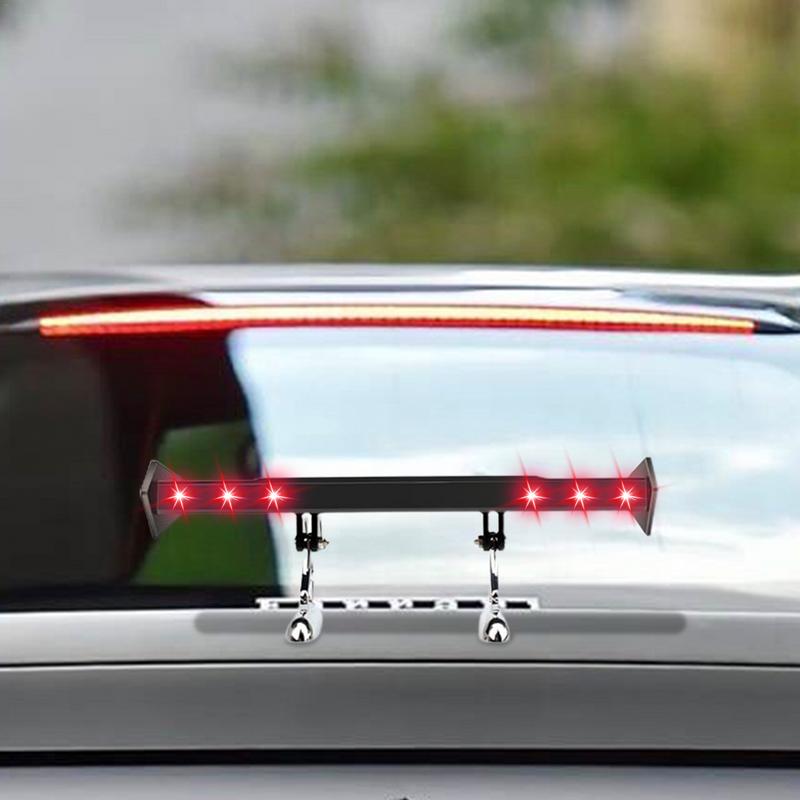 Регулируемый спойлер багажника, автомобильное крыло, мини-задний спойлер для задней двери, бампера, крыши, автомобильного спойлера, задние фонари на солнечных батареях