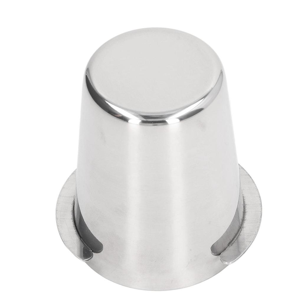 Silver Espresso Dosing Cup Smooth Surface Coffee Powder Feeder Coffee Grinding Workflow