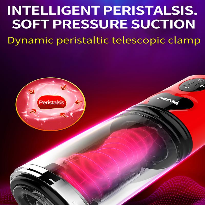 Мужской мастурбатор, автоматическое телескопическое вращение, настоящая вагина, чашка для голосовой мастурбации для мужчин, карманная киска, сильные секс-игрушки