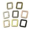 5pcs Square Shape Carabiner 7 Colors Bag Belt Buckle Plated Gate Purses Handbags Buckles