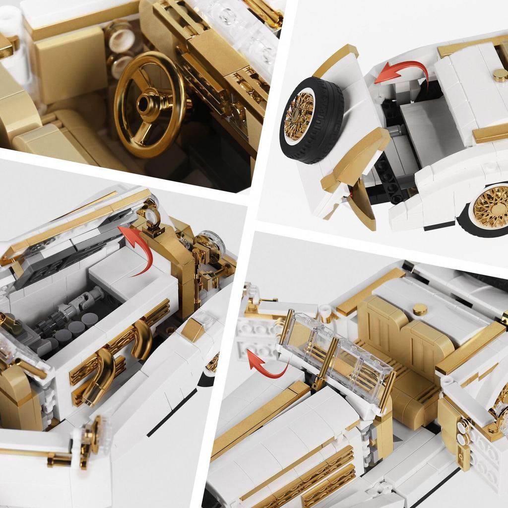Mold King 10003 набор блоков для сборки модели автомобиля старика, различные творческие технологии K 500 набор блоков для сборки автомобиля отца, создайте свой собственный блок для гоночного автомобиля (868