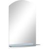 VidaXL Wall Mirror with Shelf 40x60 Cm Tempered Glass