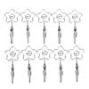 10Pcs Name Card Clips Metal Double Headed Strong Clip Sturdy Durable Wide Application Number Card
