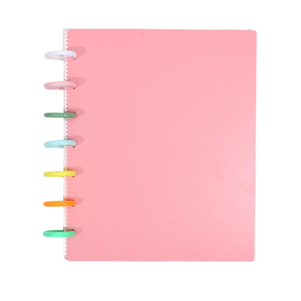 Mushroom Hole Card Collection Book Solid Colour Insert Loose-leaf Album 3 Inch Four-panel Photo Postcard Storage and Sorting