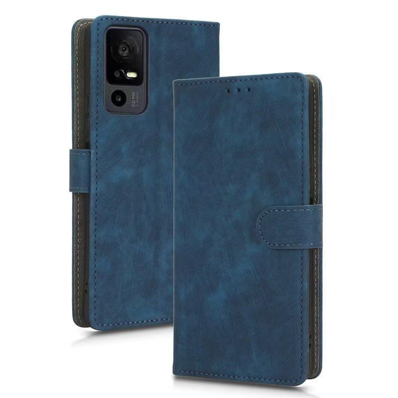 Подходит для мобильного телефона TCL 40XE кожаный чехол BLU Bold N2 ретро матовый противоугонный с держателем для карт Icon