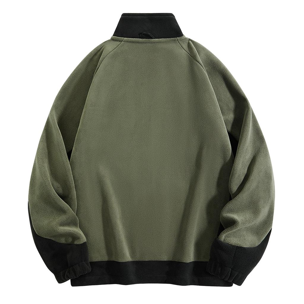 Мужской зимний спортивный кардиган свитер флисовая теплая куртка