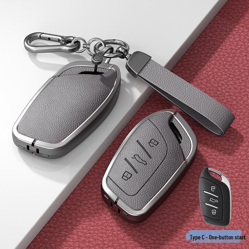 Совместимый чехол для ключей для Roewe RX5 Max/ RX5/ RX3/ i5/ i6 Plus/ New 350/360 - Унисекс-дизайн.