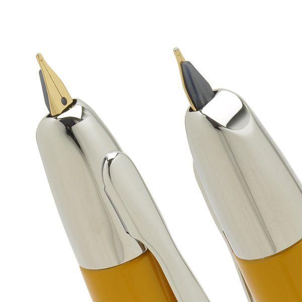 Pilot CAPLESS Fountain Pen Deep Yellow Medium Nib FCN-1MR-DY-M with Converter
