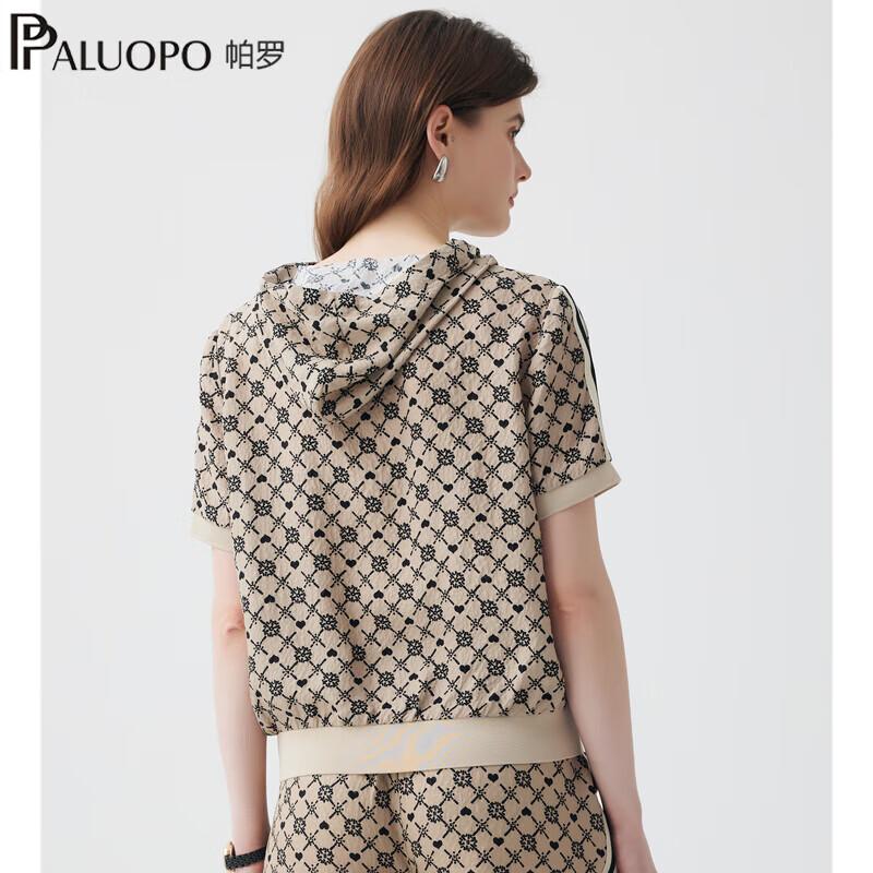 Женская шелковая футболка с капюшоном PALUOPO, 19 момми