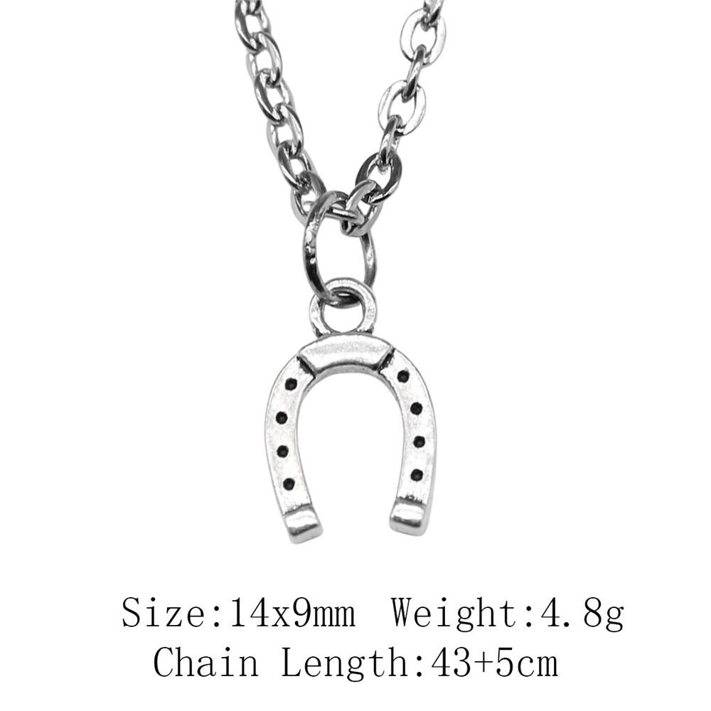 Подарки для женщин винтажное ожерелье лошадь единорог ожерелье на шею 43 см цепи предметы мужское ожерелье