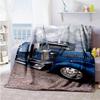 Peterbilt Heavy Trucks Customize Your Name Blanket Lightweight Customizable Blanket Soft & Cozy Great for Bed Living Room Couch Chair