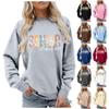 In My Senior Mom Class Of 2025 Graphic Sweatshirts For Women O-Neck Casual Hoodies(SENIOR,class of 2025)