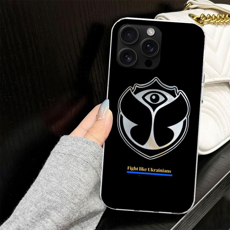 Музыкальный фестиваль Tomorrowlands Чехол для iPhone 17 Air 16 16E 15 14 11 Pro Max Мягкий чехол для телефона 12 13 Mini 7 SE 2020 8 Силиконовый Bla