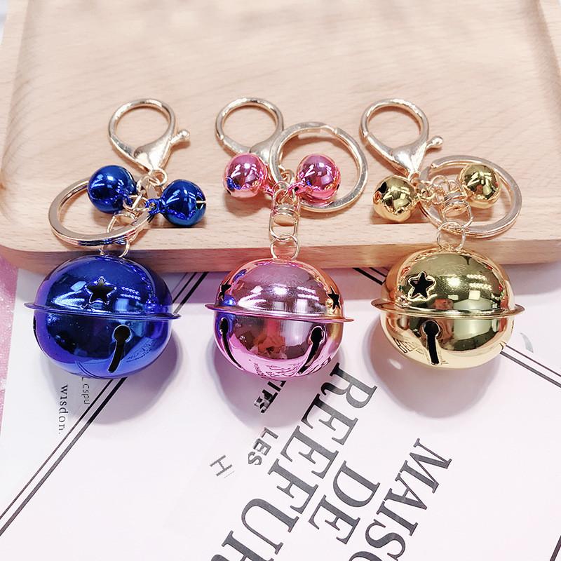 Трендовый металлический мультяшный брелок для автомобиля с милым колокольчиком, несколько вариантов цвета, подарок