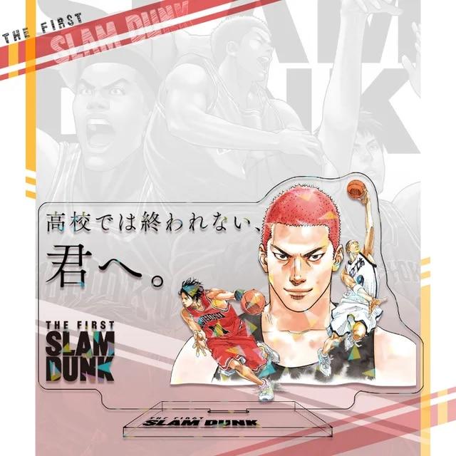 SLAM DUNK Standing Anime Laser Stand Action Figure Doll Sakuragi Hanamichi Kaede Rukawa Model Plate Holder Desk Decor Fan Gift