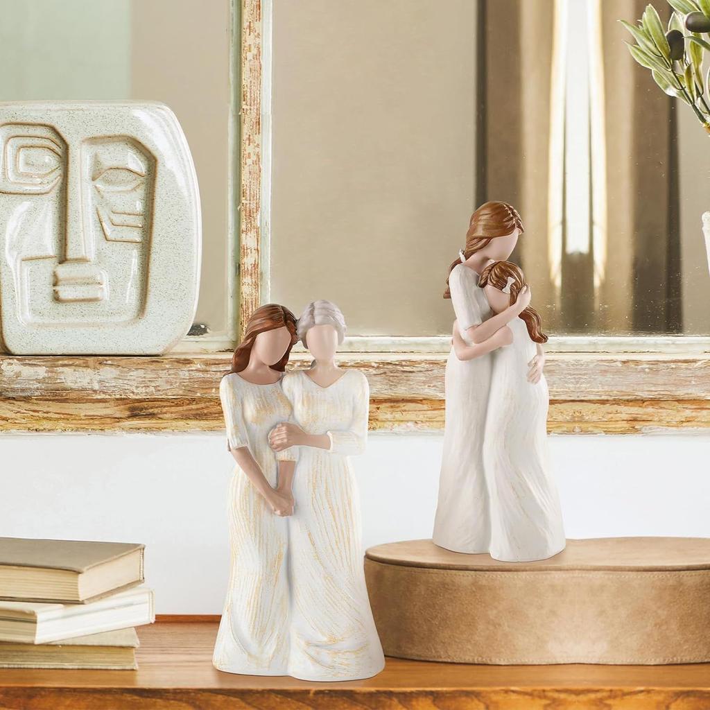 Mother's Day gifts, mother daughter, sisters affection, embrace, home furnishings, decoration, ins, resin crafts