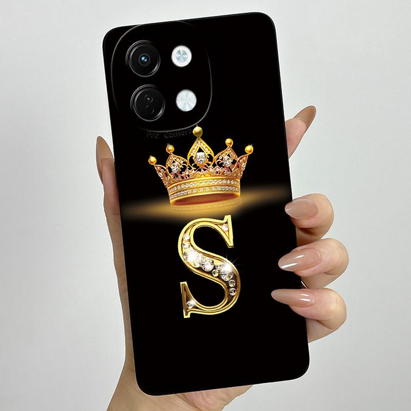 Чехол для Tecno Spark 30 5G KL8 Чехол для телефона Буквы Короны Мягкий Силикон Funda для Tecno Spark 30 5G Задняя крышка Spark30 5G Бампер