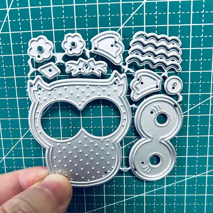 Cute Owl Metal Cutting Dies Stencil for DIY Scrapbooking Photo Album Embossing Paper Cards Crafts Diecuts