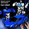 Mini 2 In 1 Car Toys RC Car Robot Transformation Car Automatic Transformation Robot Model Racing Car Boys Gifts Children Toy