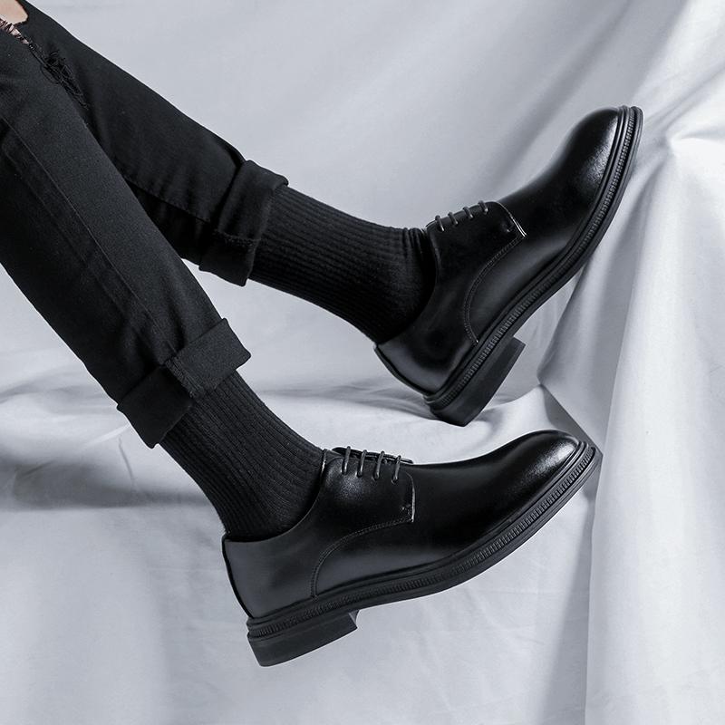 Business Men's Leather Shoes Classic Gentleman Design Style Outdoor Leisure Business Party Office and Wedding Groom's Shoes New