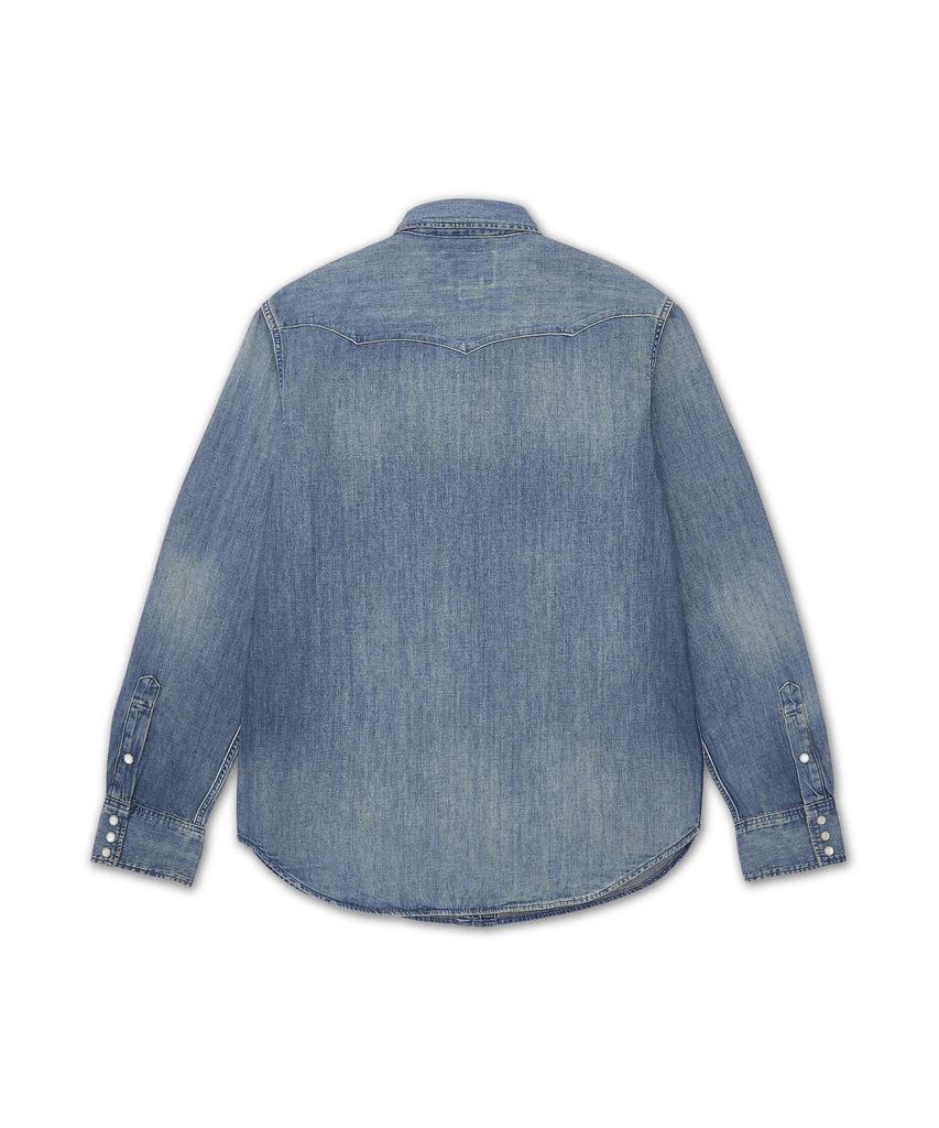 POLO RALPH LAUREN Slub Denim Western Shirt - Blue