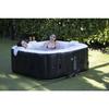Inflatable Spa with LED Strip - AC02-LED - 185 X 65 Cm - 6 Places - Square (With Filter, Padlock, Floor Mat and