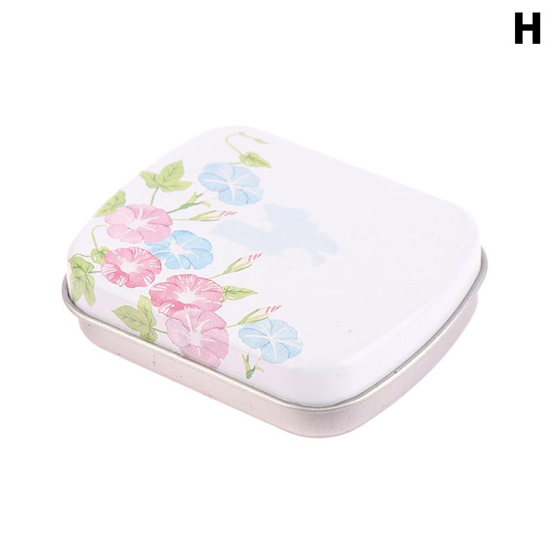 Мини-конькобежец, маленькая металлическая портативная коробка для хранения, мини-прямоугольные пустые банки на петлях