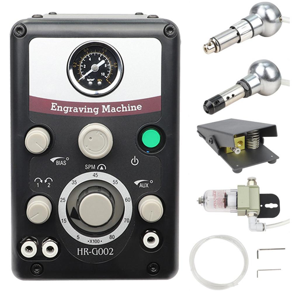 Двуглавый пневматический гравировальный станок для ювелирных изделий RollingEdge Machine Гравировальный станок для резьбы