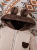 Зимний комбинезон для малыша Olive Bear, теплый флисовый ромпер