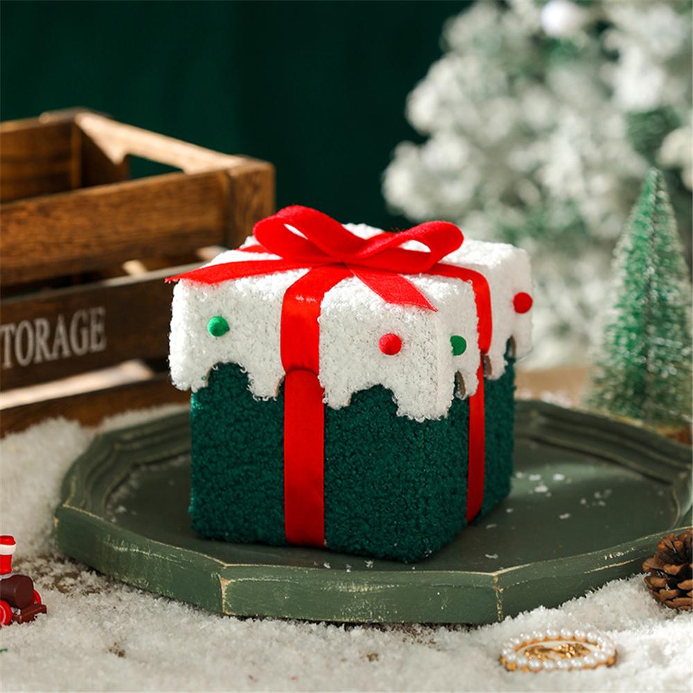 1 шт. Бархатная подарочная коробка для рождественского подарка на Сочельник, Новый год, Праздник весны, День рождения, Карнавал, Упаковка для подарков с яблочными конфетами