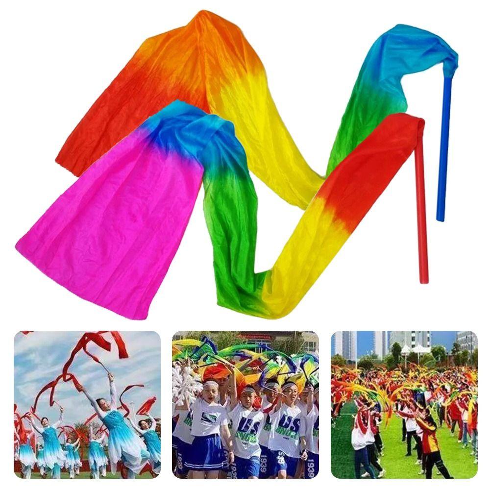 Silk Dancing Ribbons With Rod Stage Show Prop New Dance Ribbon
