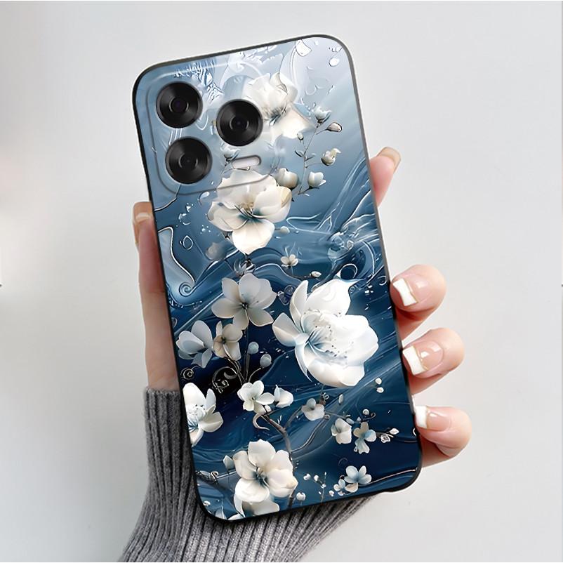 Printing Case For ZTE Blade V70 Vita Fundas For ZTE Nubia V70 Design Capa Soft Silicone Black Shell Cover Cute Flower Case Coque
