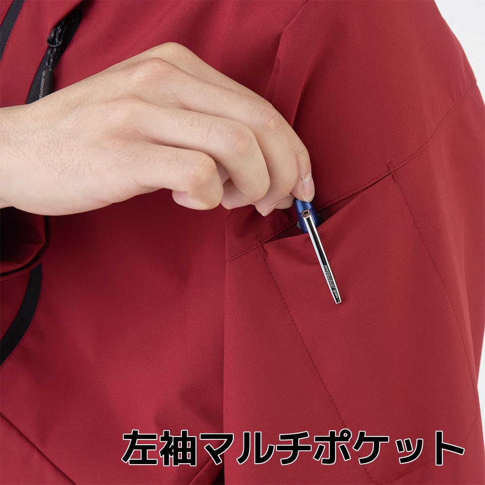 COCOS Nobuoka G-1046 Windproof Stretch Parka, Black, XL