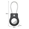 Совместимость с Apple AirTag Secure Holder с проводным кабелем Air Tag Lock Case Keychain Key Ring Key Chain Bagbage Tag
