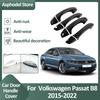 Крышка дверной ручки автомобиля для Volkswagen VW Passat B8 2015 2016 2017 2018 Внешние хромированные наклейки Аксессуары