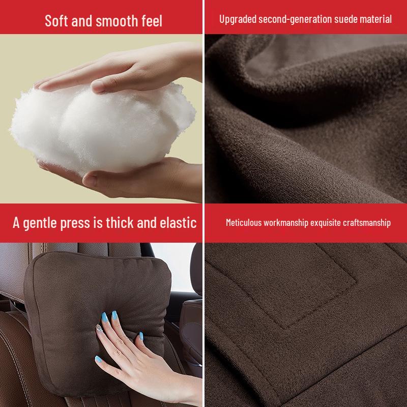 Пара подушек подголовника и поясничной поддержки для автомобиля Mercedes-Benz Maybach