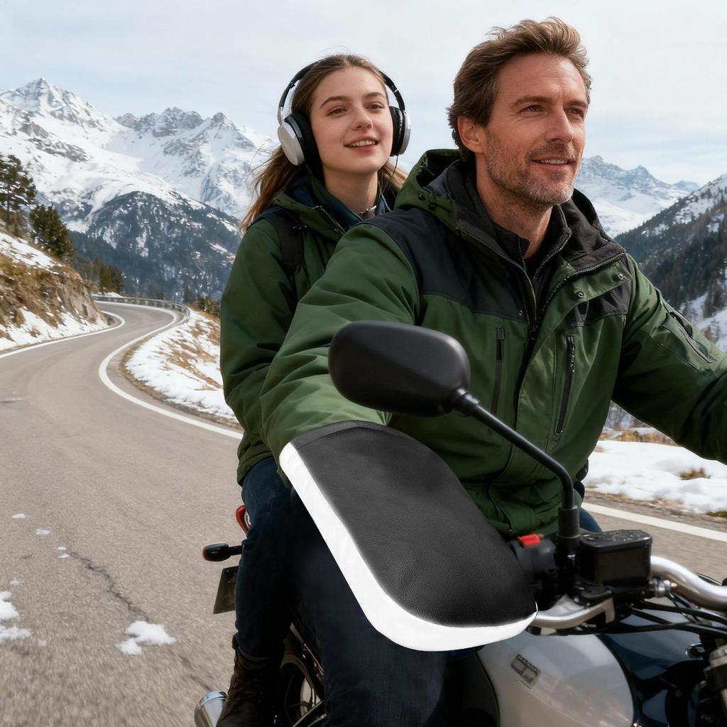 Муфты на руль мотоцикла, мотоциклетные варежки для езды, мотоциклетные теплые муфты на руль для скутера, снегохода, трехколесных велосипедов, для взрослых