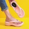 Fashion White Thick Sole Wedge Flip Flops Women Summer Eva Clip Toe Platform Sandals Woman Fashion Non Slip Beach Slippers Thong Slides