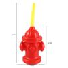 Novelty Fire Hydrant Water Cup Red Party Supplies Creative Fire Hydrant Straw Cup  Boys