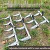 Adjustable Multi-Tooth Garlic Planting Rake and Hand-Pulled Plow