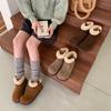 Thick-soled Snow Boots Women's 2025 New Winter Piled Thickened Short Boots Retro Warm Fluffy Shoes Cotton Shoes