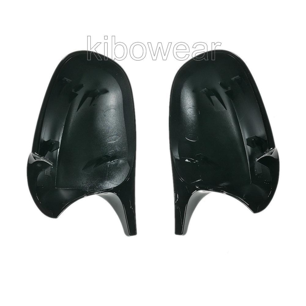 Черная крышка бокового зеркала Bat для BMW E90 E91 E92 E93 2010 2011 2013 E80 E81 E87 LCI Horn Shape заменить