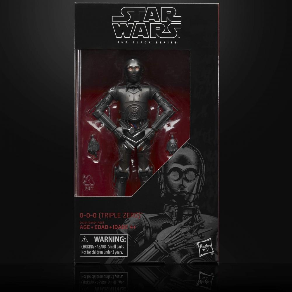 Hasbro Звездные войны ЗВЕЗДНЫЕ ВОЙНЫ Черная серия 0-0-0 (Тройной Ноль) Коллекция 6 дюймов (15см) Размер фигурки E6054 Подлинный продукт