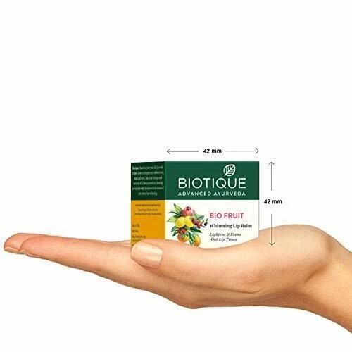 Biotique Bio Fruit Whitening Lip Balm Lightens and Evens-Out Lip Tones-12gm