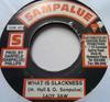 7-дюймовая пластинка LADY SAW - What Is Slackness SAM013 Sampalue Ямайка Регги, Ска и Даб Б/У