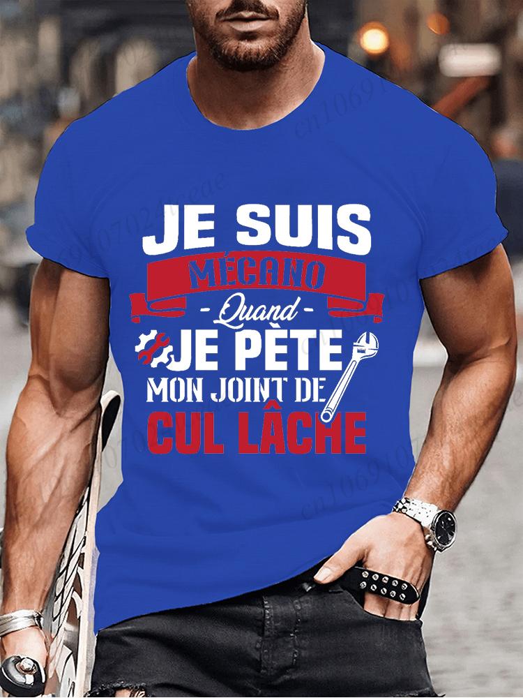 You Know I'm Mechano T Shirt Funny French Dad Gift Worker Humor Shirts Vintage Tee Casual Unisex Summer Fashion T-shirts Clothes