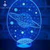 3d Galaxy Saturn Светодиодная настольная лампа Светодиодная настольная лампа Декор для спальни Прикроватные лампы Прохладный светильник для спальни Домашний декор Классные вещи