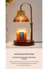 Retro Glass Aromatherapy Wax Melt Lamp - Flameless Scented Bedroom Night Light Desk Decor