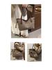 Korean Style Plaid Tote Bag - Classic Versatile Large Capacity Shoulder Bag